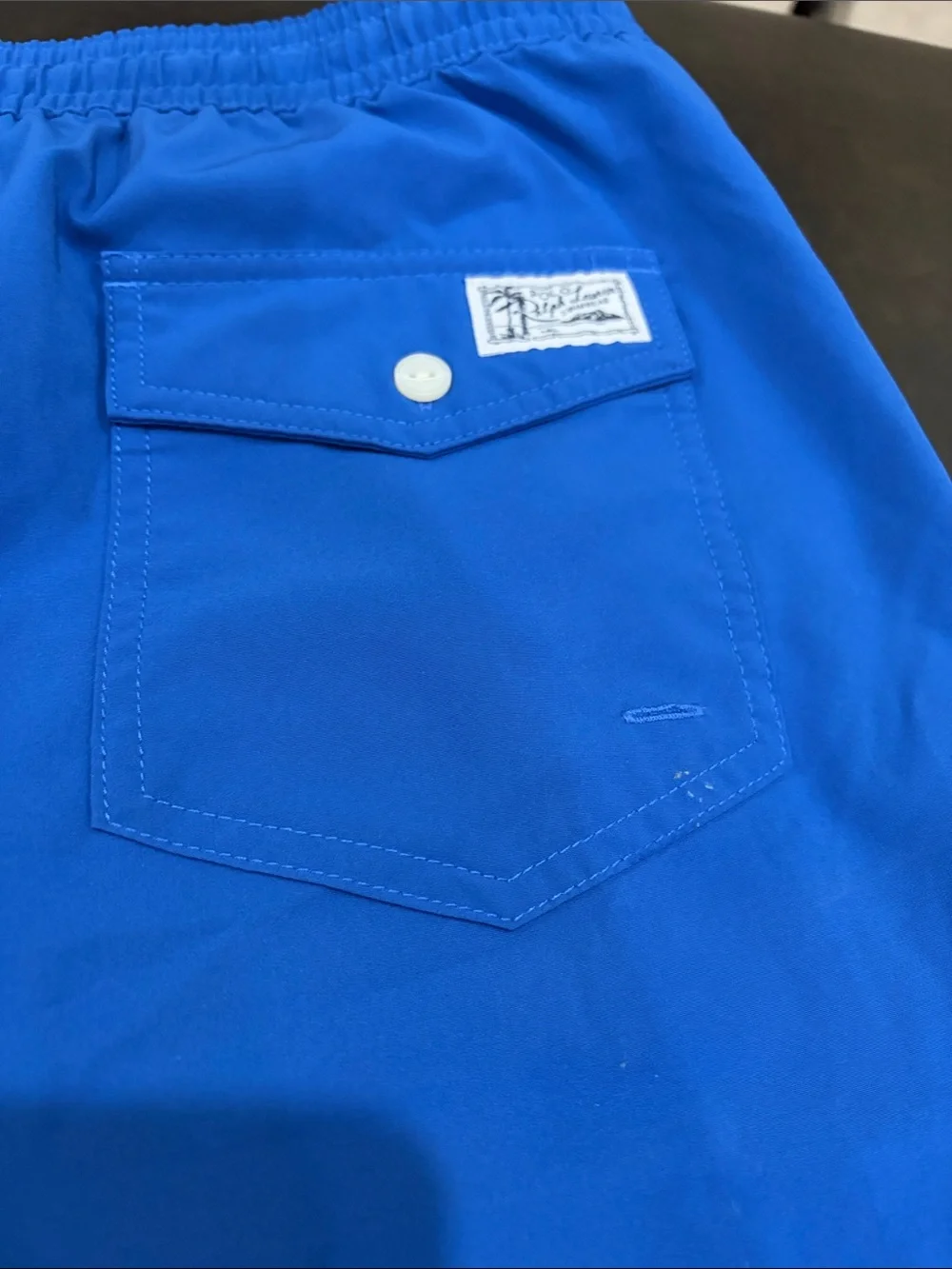 Polo by Ralph Lauren Bright Blue Athletic Swim Shorts with Drawstring